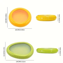 1 hộp đựng thực phẩm bằng silicon đựng chanh, bơ, hành tây, tủ lạnh, hộp đựng sản phẩm kín di động ngoài trời, quà tặng Halloween/Lễ Tạ ơn/Giáng sinh, đồ dùng nhà bếp, trang trí phòng, thích hợp cho nhà bếp, nhà hàng, tiệc tùng, cắm trại, tụ họp, quà tặng cho bạn bè, quà tặng gia đình, quà tặng Giáng sinh - Nhiều màu - Xem 4