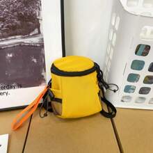 男士单肩包迷你手机袋时尚斜挎包新款百搭尼龙面料休闲设计情侣款中国新年情人节礼物春夏假期旅行 - 彩色 - 查看 10