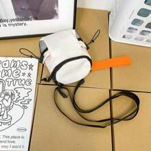 男士单肩包迷你手机袋时尚斜挎包新款百搭尼龙面料休闲设计情侣款中国新年情人节礼物春夏假期旅行 - 彩色 - 查看 9