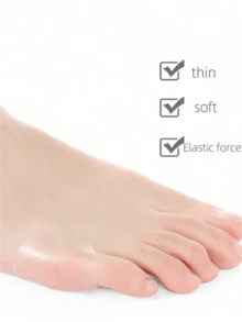 Gói 5 miếng lót giày chống ma sát trong suốt, chống thấm nước, tự dính, miếng lót gót chân đa năng cho giày cao gót, miếng đệm chống trượt hình bầu dục lớn ở bàn chân trước - Trong sáng - Xem 3