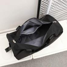 1 件大容量运动旅行手提包，防水干湿分离健身房瑜伽行李袋 - 黑色 - 黑色 - 查看 8