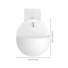 1 chậu hoa treo tường, chậu trồng cây thủy canh treo tường, bình treo cho người luộm thuộm, có thể treo cây xanh, có móc treo tường - trắng - Xem 2