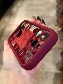 Ốp lưng điện thoại chống sốc chống nước in hình môi cá nhân thời trang cổ điển 1 chiếc & họa tiết ôm hôn mờ TPU mềm chống sốc tương thích với iPhone - Nhiều màu - Xem 3