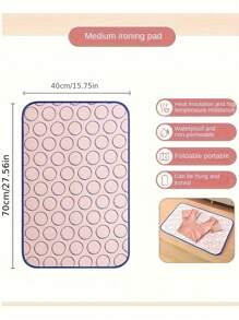 家用可折叠熨烫垫 - 耐热防水，便携式耐高温熨烫垫防滑，旅行便携式隔热熨烫垫，适合家庭、旅行和外出熨烫需求，加厚悬挂熨烫垫 - 彩色 - 查看 6