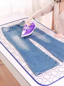 家用可折叠熨烫垫 - 耐热防水，便携式耐高温熨烫垫防滑，旅行便携式隔热熨烫垫，适合家庭、旅行和外出熨烫需求，加厚悬挂熨烫垫 - 彩色 - 查看 4