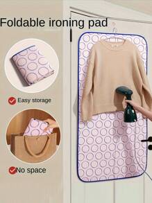 家用可折叠熨烫垫 - 耐热防水，便携式耐高温熨烫垫防滑，旅行便携式隔热熨烫垫，适合家庭、旅行和外出熨烫需求，加厚悬挂熨烫垫 - 彩色 - 查看 2