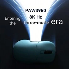Apjazz AJ159 APEX Tri-Mode era un juego de escritura 8K, un punto de carga magnético con polvo de archivo, sensores PAW3950, hasta 42000 DPI, 56 g de luz, 100 m con interruptor HUANO