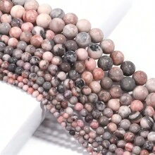 4/6/8/10/12mm 1 Strand Natural Pink Opal Beads,Smooth Round Bead Beautiful Healing Stones Natural Rose Pink Color Opal Gemstone Bead Jewelry Making DIY Bracelet