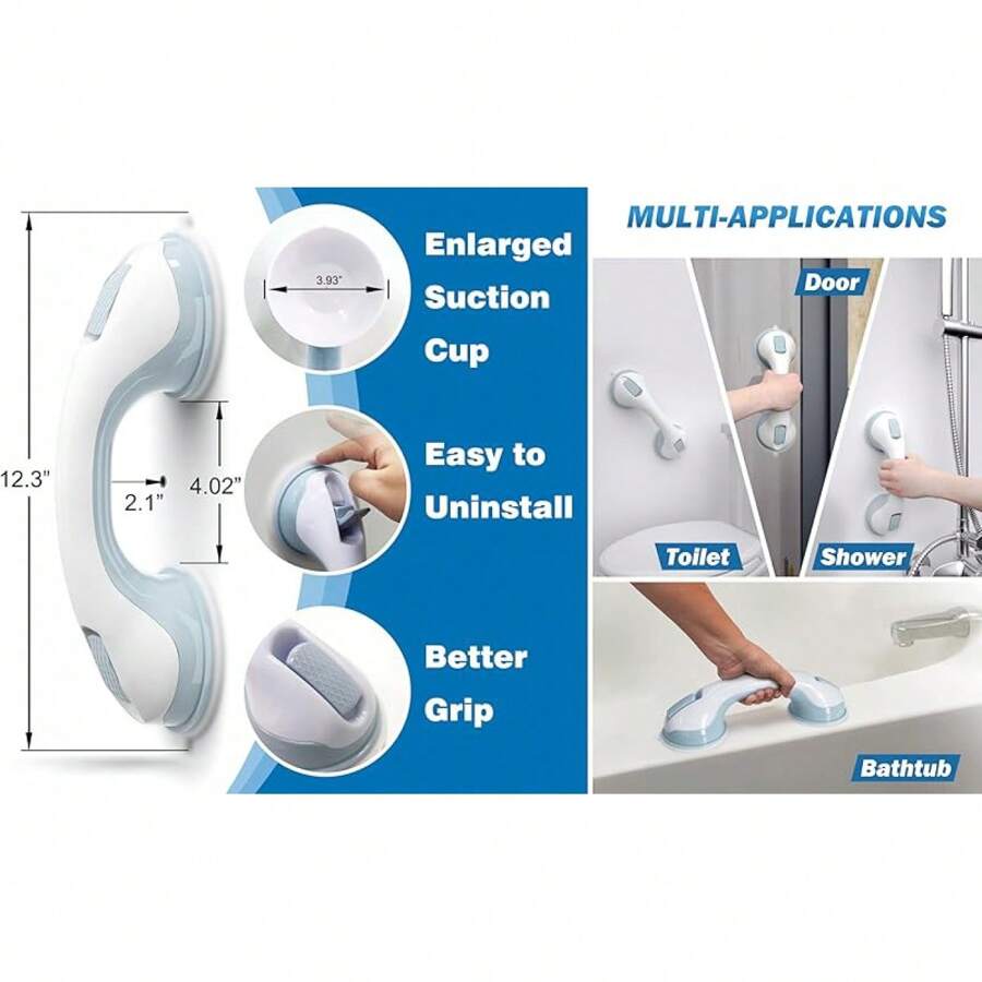 Grab Bars For Shower HeavyDuty (2Pack)12Inch ADA Compliant 350lbs