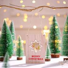 圣诞木质彩色门牌装饰圣诞欢迎牌木门挂件圣诞装饰门牌挂钩圣诞木门挂件圣诞欢迎牌商场店铺橱窗购物欢迎牌 - 彩色 - 查看 13