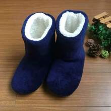 Fluffy Slippers Christmas Winter Floor Shoes Indoor Home Fur Plush Anti Skid Non Slip Soft Warm Female Boots 2024 New - 象牙 - 查看 7
