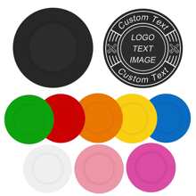 50 Pcs Custom Plastic Chips, Personalized Image Or Text,Put Design On A Chip Full Color Printing,Set For Bar Tokens,Product Discount,Couples,Party,9 Colors - Multicolor - View 2