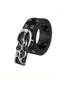 1 Stück Y2K Cut Out PU Leder Gürtel, Mode Punk Stil Taillengürtel für Herren, geeignet für Jugendliche Sommer Lässig Outdoor Athletisch oder Urlaub Reise oder Abschluss Geschenke oder Geburtstag Kleid Accessoires oder Alltags Tragen