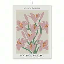 1pc Bình hoa sen hoa loa kèn nhiều màu sắc trừu tượng Matisse Flower Market Tranh vải nghệ thuật Áp phích In Ảnh treo tường Phòng khách Trang trí nhà Không có khung - Nhiều màu - Xem 38