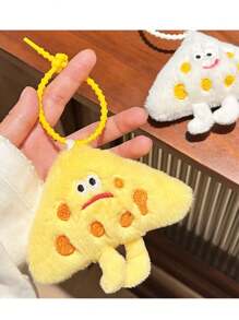 创意毛绒公仔 可爱奶酪表情吊坠 可爱娃娃包包饰品 小礼物 - 彩色 - 查看 5