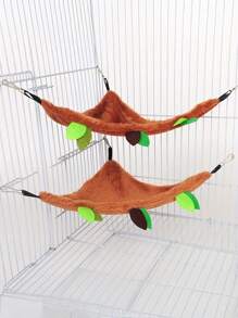 有趣的大老鼠攀爬搖擺玩具套裝-倉鼠吊床，松鼠鑽孔管，蜜獾枝葉！ - 彩色 - 查看 9