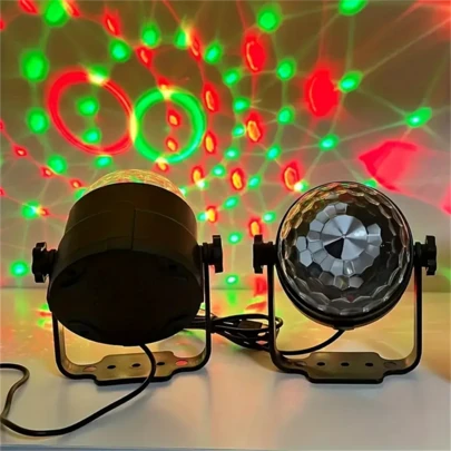 LED Party Lights With Remote Control - DJ Lighting, RGB Disco Ball, Sound-Activated Strobe, 7 Lighting Modes Stage Lamp, Suitable For Home Dance, Birthday Party, Karaoke, Wedding And Club