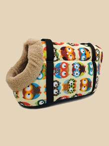 1 Túi đựng chó bằng vải nỉ có đệm, Túi đeo chéo cho thú cưng ngoài trời, Thích hợp cho chó và mèo nhỏ - Màu vàng - Xem 13