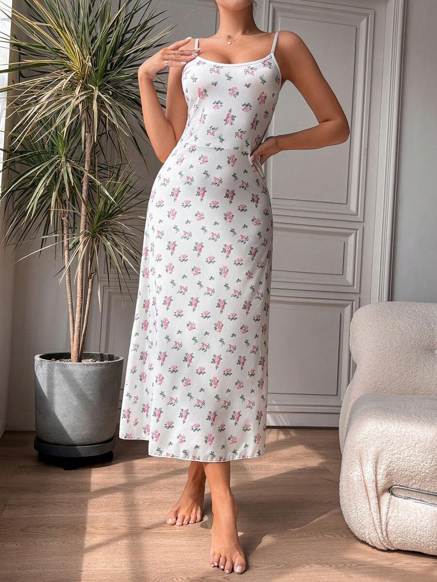 1 bộ đồ lót dài in hoa màu trắng cho nữ - Nhiều màu - Xem 1