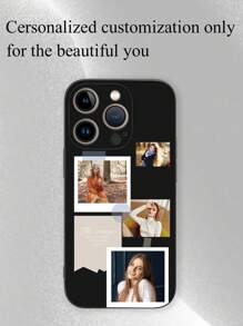 Ốp lưng điện thoại tùy chỉnh tương thích với ảnh cá nhân - Tạo ốp lưng điện thoại độc đáo và thời trang - Bảo vệ chống sốc, thời trang và bền bỉ - Món quà tuyệt vời - màu đen - Xem 2