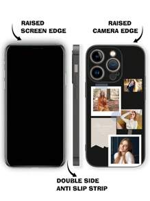 Ốp lưng điện thoại tùy chỉnh tương thích với ảnh cá nhân - Tạo ốp lưng điện thoại độc đáo và thời trang - Bảo vệ chống sốc, thời trang và bền bỉ - Món quà tuyệt vời - màu đen - Xem 4