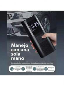 Compresor Portatil Bomba De Aire Eléctrica Llantas Aire Auto ,Bomba de inflado para automóvil, arranque de emergencia, máquina todo en, conveniente bomba de inflado, equipo de emergencia para automóvil - Multicolor - Ver 6