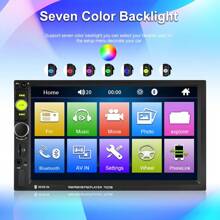 Double Din Car Stereo 7" Touch Screen 2 Din Car Radio With Bluetooth FM, MP5 Player With USB/SD/AUX Input 2 Din Autoradio With Mirror Link SWC,Portable Media Players