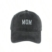 Mom Dad Printed Adjustable Baseball Cap For Women Men Fashion Vintage Washed Snapback Hat Outdoor Sport Breathable Visor Sun Hats - Multicolor - View 2