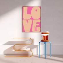 1/3 件爱情海报帆布画时尚复古爱你印刷美学印刷优雅墙壁艺术床头时尚家居装饰无框 - 彩色 - 查看 6