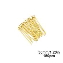 300pcs Golden-Silver Metal T-Pins 20-50mm, For DIY Bracelets, Necklaces, Earrings Jewelry Making Craft Supplies