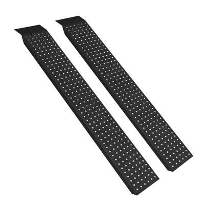 Froadp 2x Access Ramp Steel Loading Ramp Loading Ramps | Max 400 Kg | Loading Dock | Loading Rail | Galvanized Steel | Non-Slip For Car, Motorcycle, Quad, Black