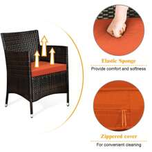 Outdoor Table & Chair Sets - Orange - View 3