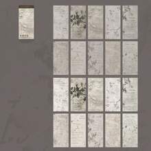 20 张诗歌片段贴纸书，创意美学贴纸拼贴 DIY 装饰，节日礼物，个性化剪贴簿学校用品 - 彩色 - 查看 17