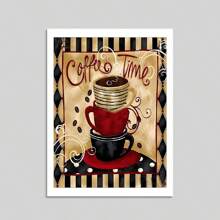 1PC Nghệ thuật trừu tượng trên vải: 3 tách cà phê Trang trí tường cho phòng khách và phòng ngủ, Quà tặng ngày lễ, Trang trí tường, Không khung - Nhiều màu - Xem 11