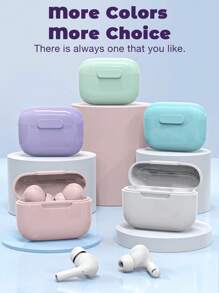 圣诞装饰真无线耳塞超长播放带充电盒 IPX5 防水入耳式耳塞带麦克风适用于智能手机运动节日礼物 - 彩色 - 查看 9