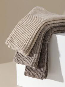 2 双高端 95% 羊毛男士袜子，保暖中筒袜，保暖、防臭、吸湿排汗、学院风条纹、毛绒绒、地板袜，适合秋冬季 - 毛圈[經典組合] - 查看 11