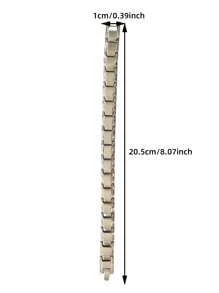 1 件可调节男士磁性手链，时尚高端个性化磁链手镯，流行时尚珠宝，圣诞节、新年、情人节节日礼物