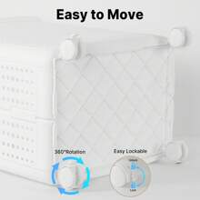 Senmeo 1 件可折叠洗衣篮，透气设计，适用于大型洗衣篮，宽敞的带轮滚动储物篮，多功能收纳袋，非常适合脏衣服和杂物整理洗衣篮、洗衣篮、浴室收纳袋、篮子、储物篮、可折叠洗衣篮，返校