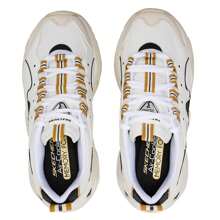 Skechers 女士泡泡熊运动鞋，厚底厚底运动鞋，轻便休闲熊猫鞋 - 白色/黑色 - 查看 4