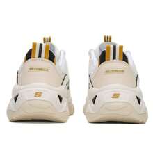 Skechers 女士泡泡熊运动鞋，厚底厚底运动鞋，轻便休闲熊猫鞋 - 白色/黑色 - 查看 5