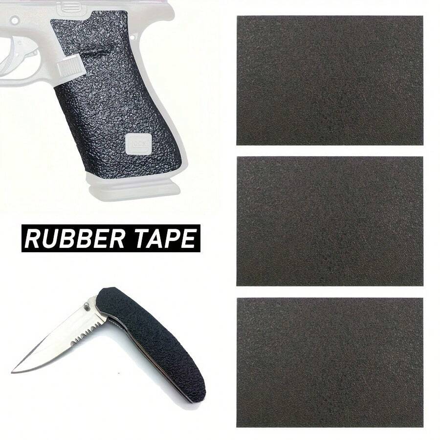 5"X7" Rubber Matte Non-Slip Grip Tape, Gun Grip Anti-Slip Tape, DIY Grip Anti-Slip Tape