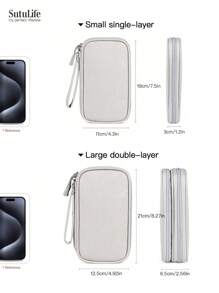 Bolsa organizadora electrónica, organizador electrónico portátil y a prueba de agua- Accesorios de viaje a China- Estuche de almacenamiento universal para cables, teléfonos celulares, batería externa