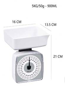 Une balance de cuisine mécanique de haute précision de 5 kg - Blanc - Voir 3