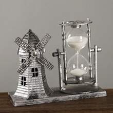1 đồ trang trí cổ điển sáng tạo, đồ trang trí văn phòng, ngọn hải đăng đồng hồ cát cối xay gió bằng sắt trang trí nghệ thuật - Nhiều màu - Xem 6