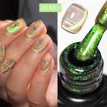 MEET ACROSS Bộ sơn móng tay dạng gel Aurora Cat Eye 1/7/9 chiếc, Sơn móng tay dạng gel Aurora Cateye màu xanh lam, Hiệu ứng Holographic Cateye sáng bóng, Keo dán móng dạng gel từ tính bán vĩnh viễn 7ML, Gel UV LED ngâm lâu trôi, Đồ dùng làm móng, Làm móng nghệ thuật, Làm móng tại nhà, Quà tặng cho phụ nữ - Nhiều màu - Xem 15