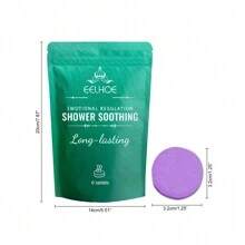 6pcs Body Restore Shower Tablets Gently Relieve Body Pressure Relax The Mind And Body And Clean The Body - Green - View 3