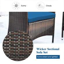 Outdoor Table & Chair Sets - Beige - View 4