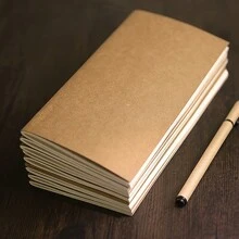 旅行者笔记本补充插页 - 标准尺寸 TN 和护照计划页、空白牛皮纸、预算日记本替换芯 - 适合学校和家庭使用的速记本 - 简单、紧凑、轻巧的设计，方便记笔记和 - 彩色 - 查看 1