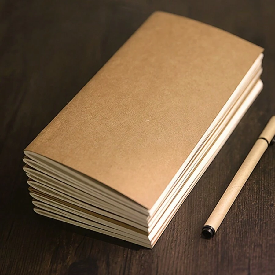 旅行者笔记本补充插页 - 标准尺寸 TN 和护照计划页、空白牛皮纸、预算日记本替换芯 - 适合学校和家庭使用的速记本 - 简单、紧凑、轻巧的设计，方便记笔记和 - 彩色 - 查看 1