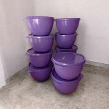 Kit 8 Salad Bowls 750 ML With Airtight Lid - 紫色 - 查看 2